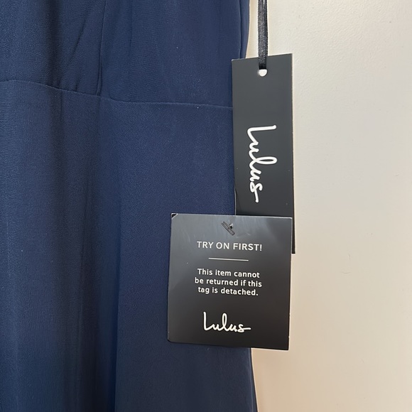 Night of Romance Navy Blue Sleeveless Maxi Dress—Lulus - Picture 3 of 6